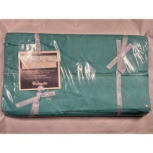 VINTAGE WAMSUTTA SUPERCALE TWIN FLAT SHEET TURQUOISE, TEAL BLUE, GREEN